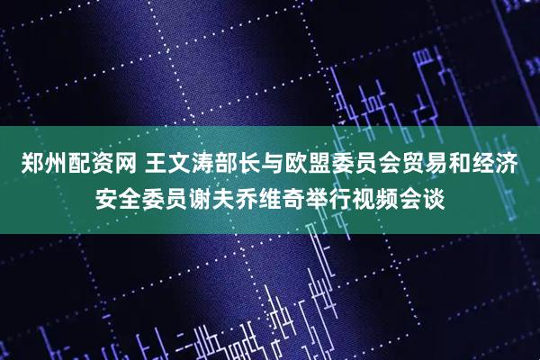郑州配资网 王文涛部长与欧盟委员会贸易和经济安全委员谢夫乔维奇举行视频会谈