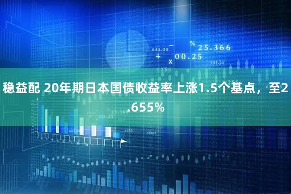 稳益配 20年期日本国债收益率上涨1.5个基点，至2.655%